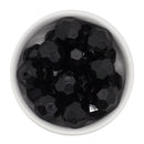 Black Solid Facet Beads 20mm (Package of 10)