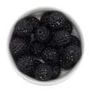 Black Rhinestone Beads 20mm (Package of 10)