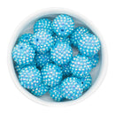 Olympic Blue Rhinestone Beads 20mm (Package of 10)