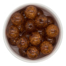 Tawny Brown Crackle Bead 20mm (Package of 10)
