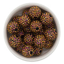 Cinnamon/Carmel/Rose Multicolor Rhinestone Bead 20mm (Package of 10)