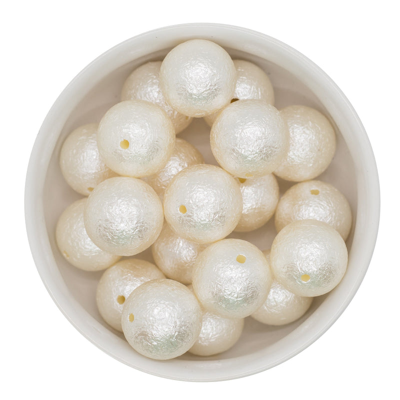 Linen Wrinkle Beads 20mm