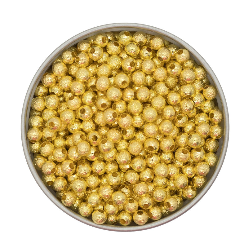 Premium Gold Stardust Metal Spacers 4mm