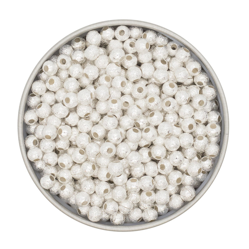 Premium Silver Stardust Metal Spacers 4mm