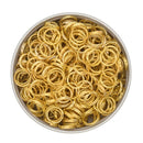 Gold Split Jump Rings 8mm (Package of Approx. 50)