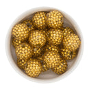 Antique Gold Rhinestone Beads 20mm (Package of 10)