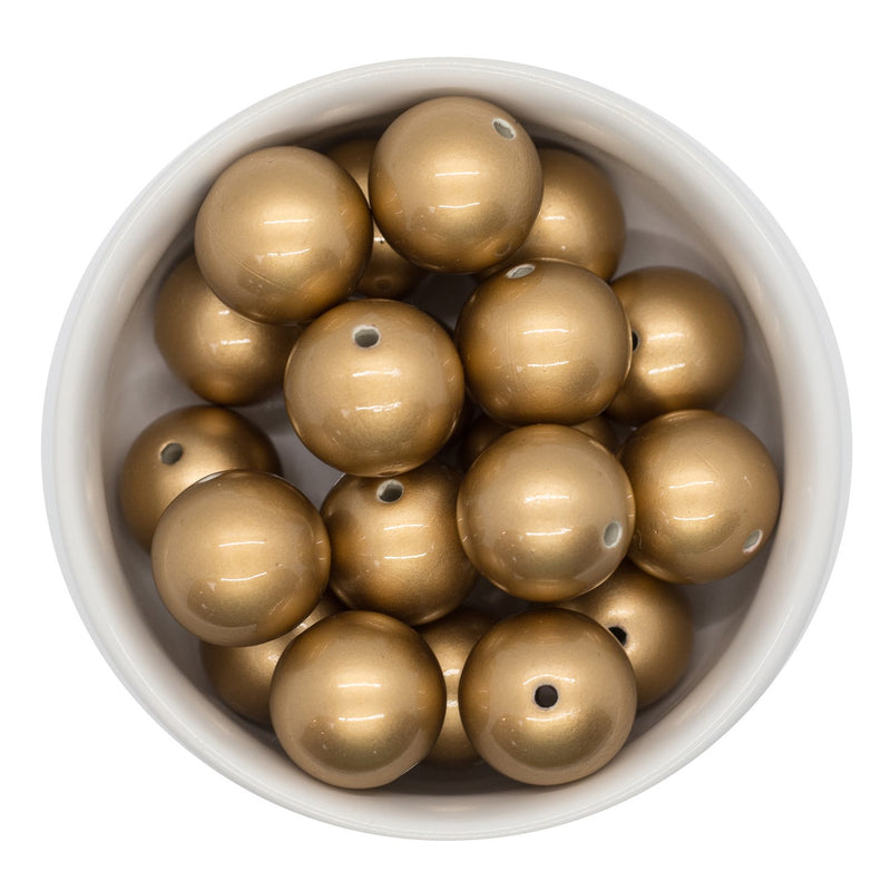 Matte Gold Beads 20mm