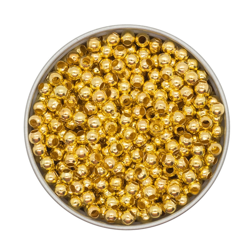Gold Plated Zinc Alloy Metal Spacers 4mm