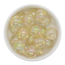 Gold Glitter in Clear Beads 20mm (Package of 10)