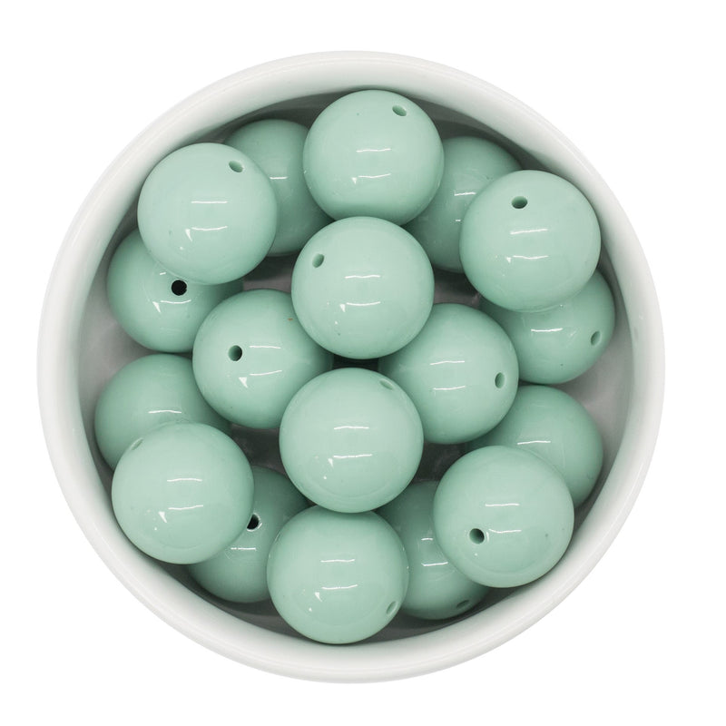 Caledon Green Solid Beads 20mm
