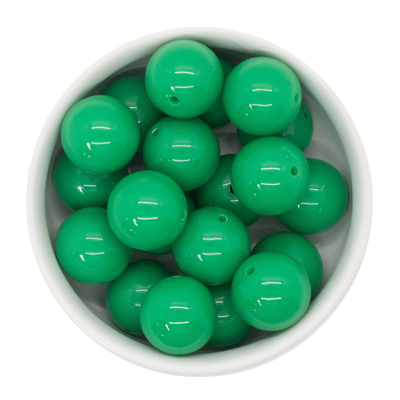 Kelly Green Solid Beads 20mm (Package of 10)