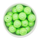 Neon Light Green Iridescent Beads 20mm (Package of 10)