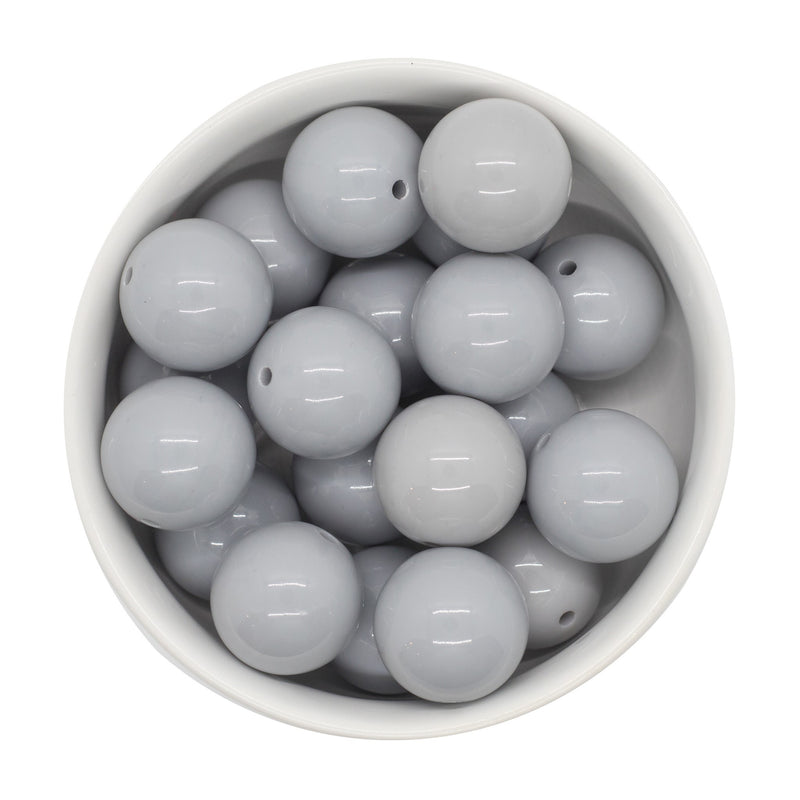 Coin Grey Solid Beads 20mm (Package of 10)