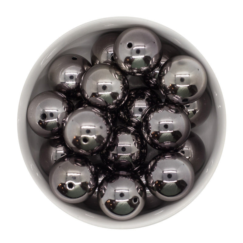 Hematite UV Shine Beads 20mm (Package of 10)