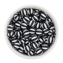 Black and White Beach Ball Beads 12mm (Package of 20)