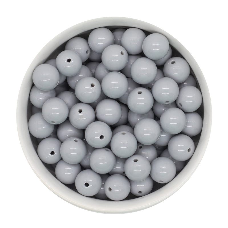Coin Grey Solid Beads 12mm (Package of 20)