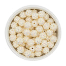 Cream Rhinestone Beads 12mm (Package of 20)