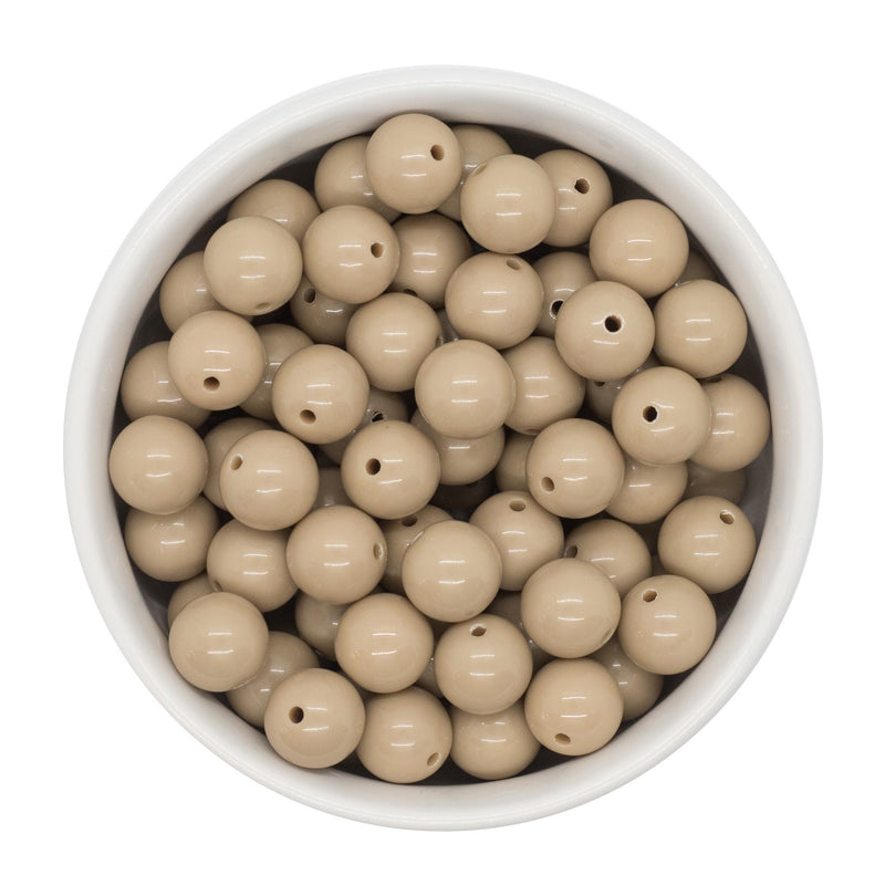 Sand Solid Beads 12mm