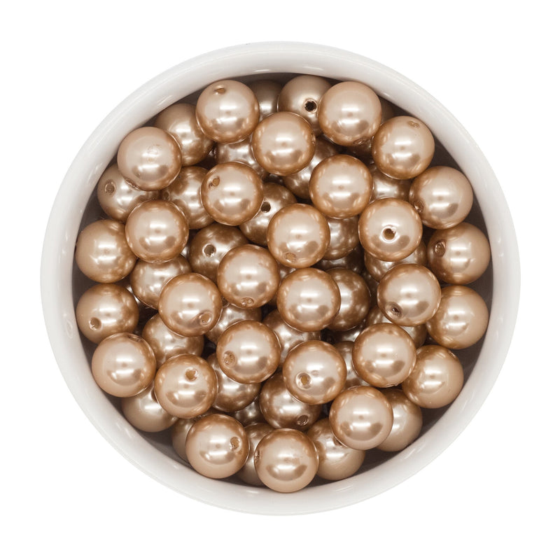 Champagne Pearl Beads 12mm (Package of 20)