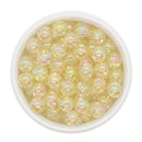 Gold Glitter in Clear Beads 12mm (Package of 20)