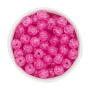 Hot Pink Crackle Beads 12mm (Package of 20)