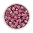 Mauve Rhinestone Beads 12mm