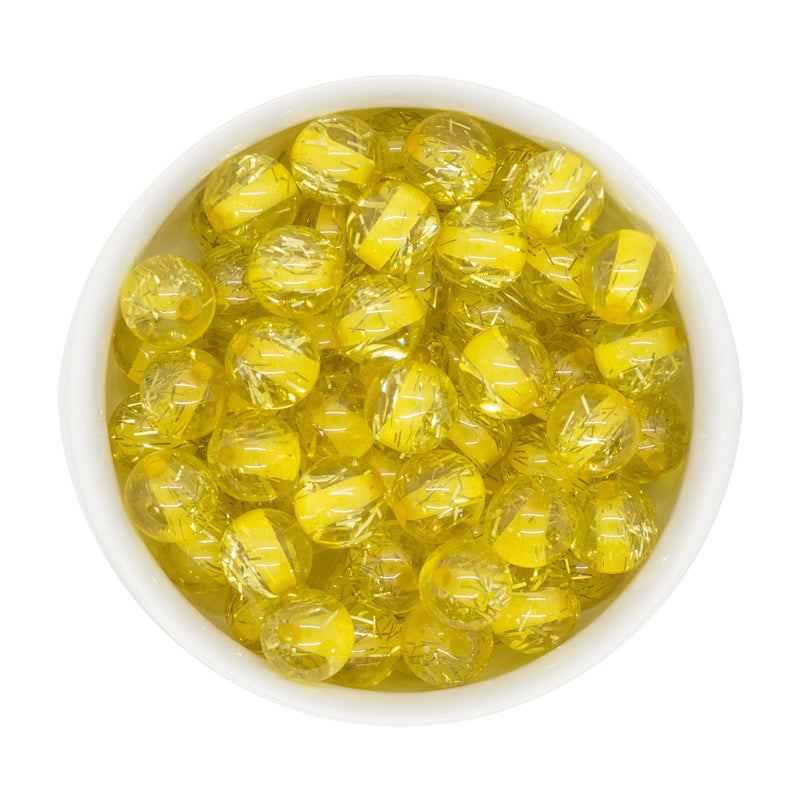 Daffodil Translucent Tinsel Beads 12mm (Package of 20)