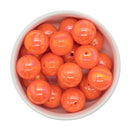 Neon Orange Iridescent Beads 20mm (Package of 10)