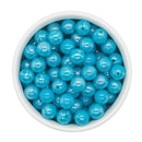 Neon Blue Iridescent Beads 12mm (Package of 20)