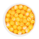 School Bus Yellow Jelly Marble Beads 12mm (Package of 20)