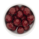 Burgundy Solid Facet Beads 20mm (Package of 10)
