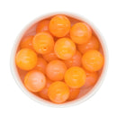 Orange Jelly Marble Beads 20mm (Package of 10)