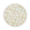 Silver Glitter in Clear Beads 12mm (Package of 20)