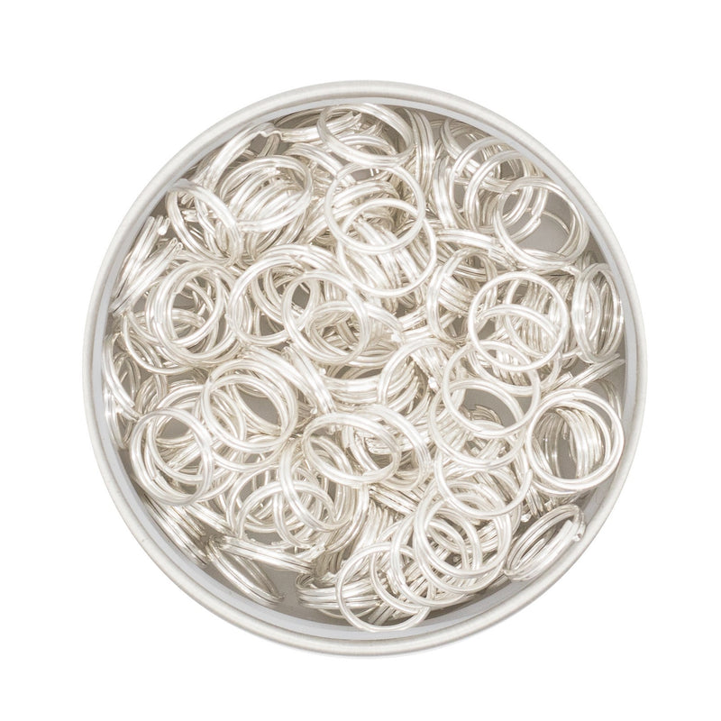 Silver Split Jump Rings 10mm