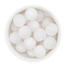 White Pearly Luster Beads 20mm (Package of 10)