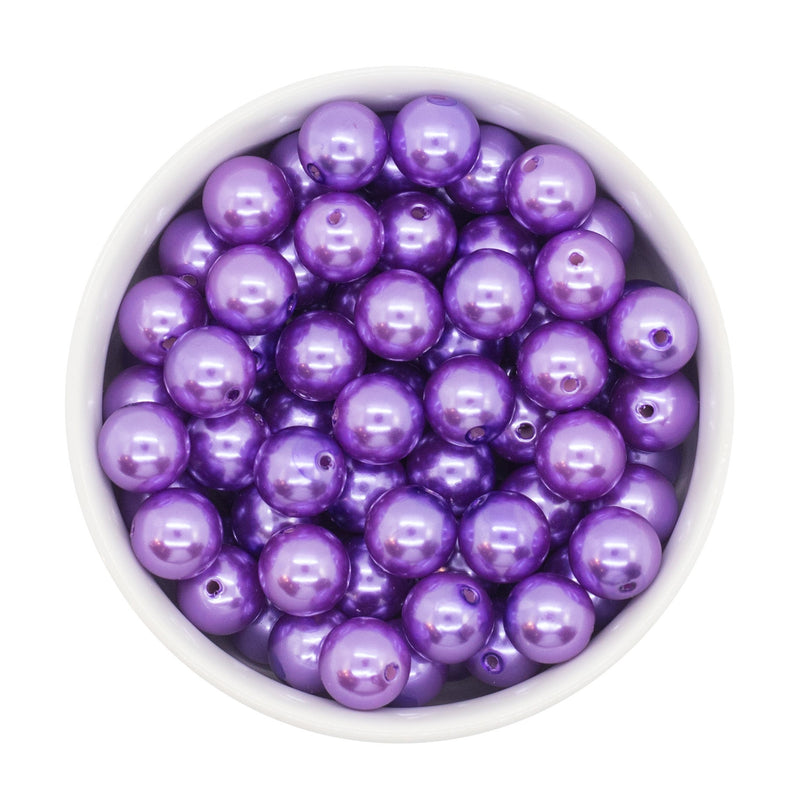 Violet Pearl Beads 12mm (Package of 20)