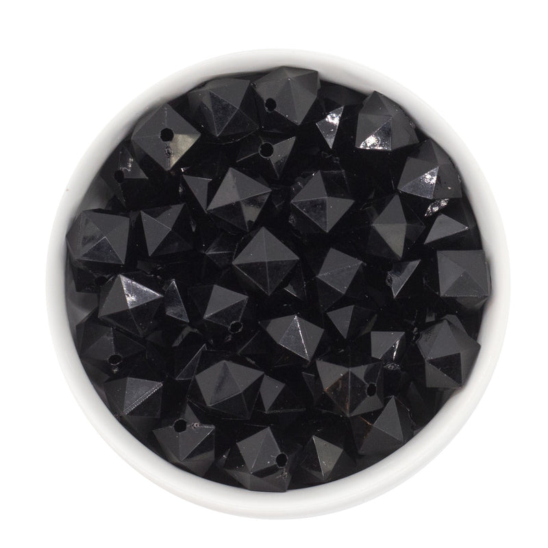 Black Cube Beads 12mm (Package of 20)