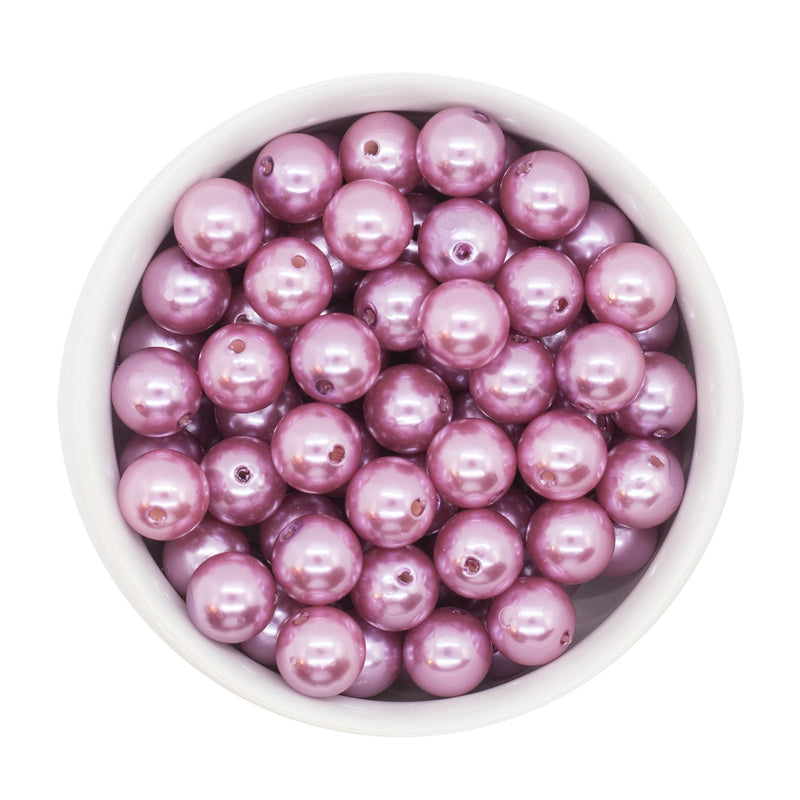 Dusty Lavender Pearl Beads 12mm