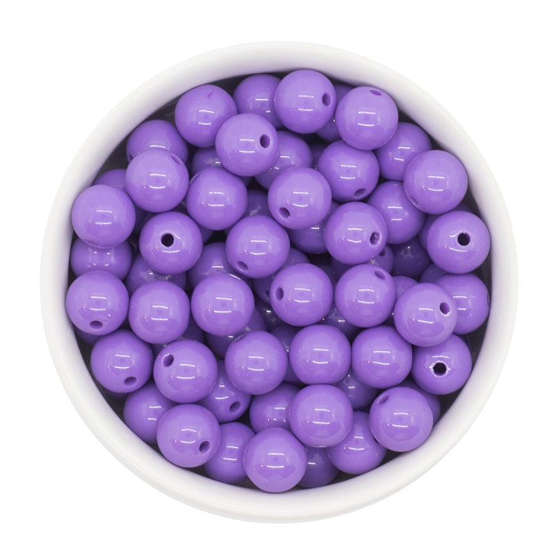 Deep Lilac Solid Beads 12mm