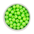 Neon Light Green Iridescent Beads 12mm (Package of 20)