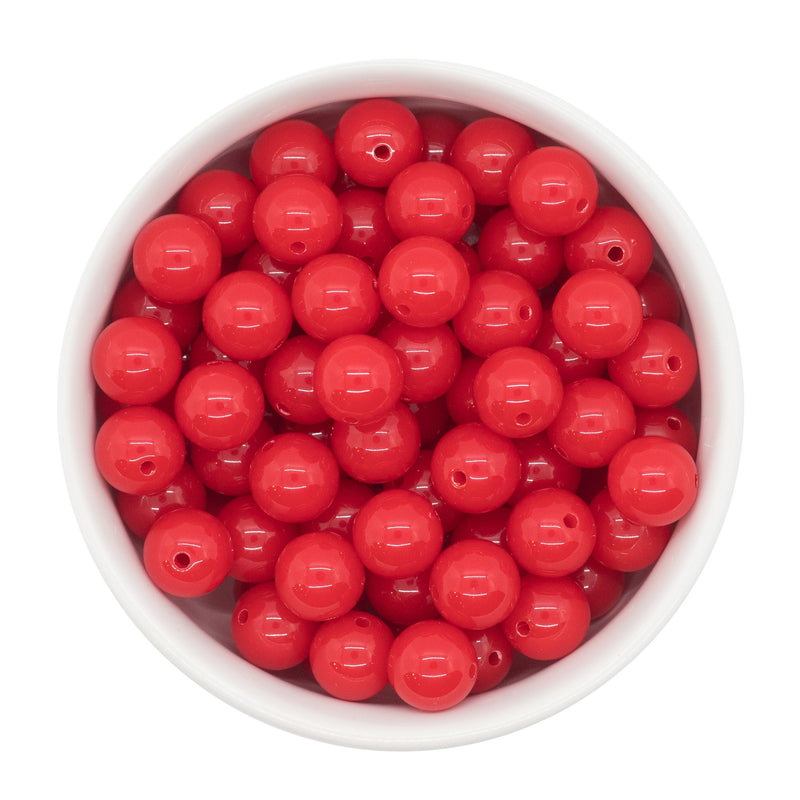 Red Solid Beads 12mm