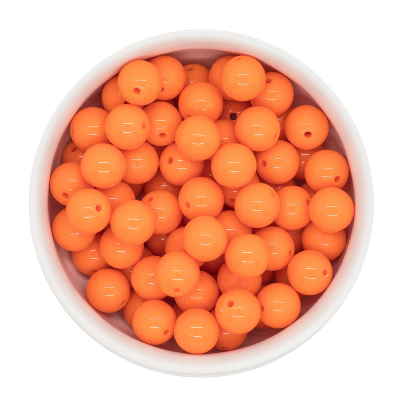 Orange Solid Beads 12mm