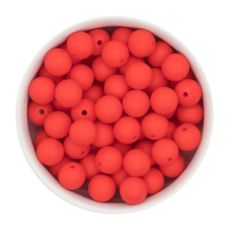 Red Silicone Beads 12mm (Package of 20)