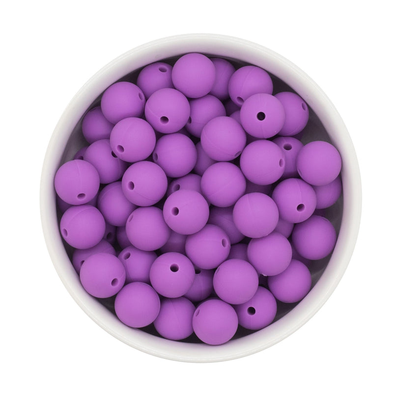 Orchid Silicone Beads 12mm