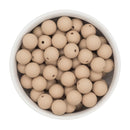 Sand Silicone Beads 12mm (Package of 20)