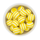 Daffodil and White Stripe 20mm (Package of 10)