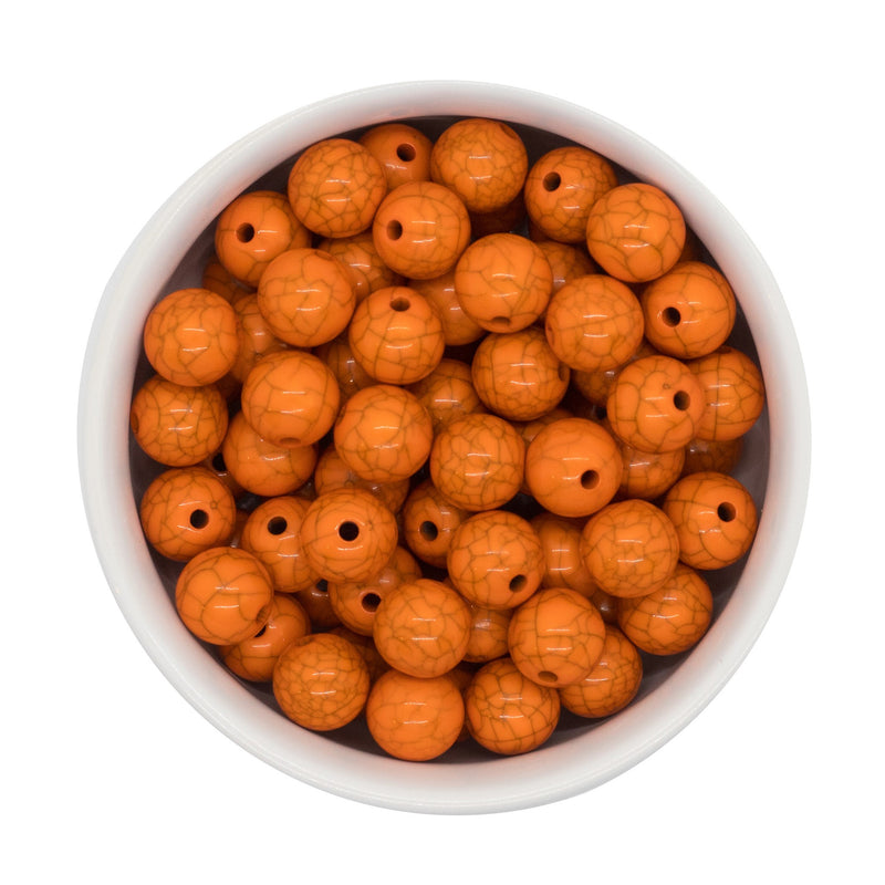 Sedona Orange Faux Stone Beads 12mm (Package of 20)