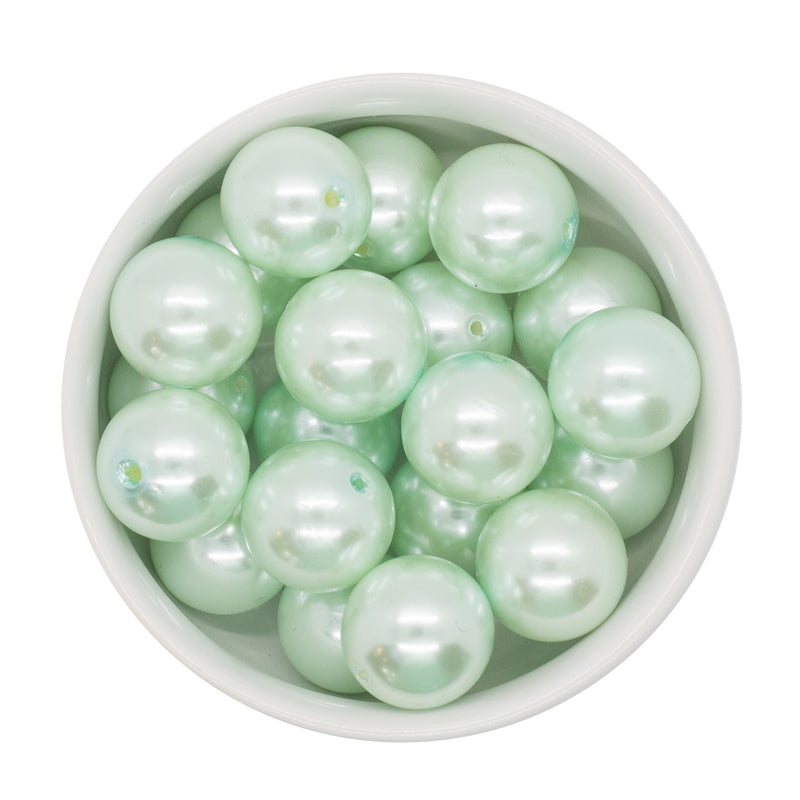 Cool Mint Pearl Beads 20mm