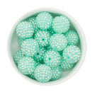 Neon Caribbean Rhinestone Beads 20mm (Package of 10)
