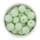 Pistachio Rhinestone Beads 20mm (Package of 10)